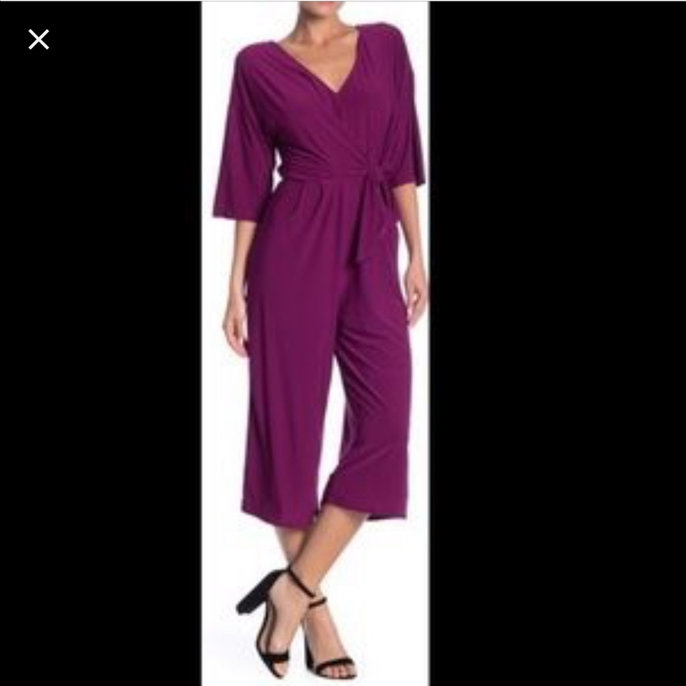 Women's Superfoxx ankle length Purple Romper Dress